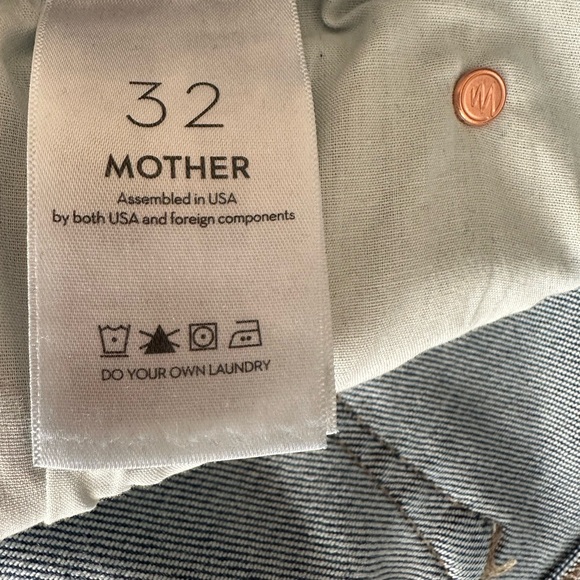 MOTHER LIL KICK IT Straight Leg Blue Jeans in BITCHIN’ SIZE 32! - Picture 10 of 13